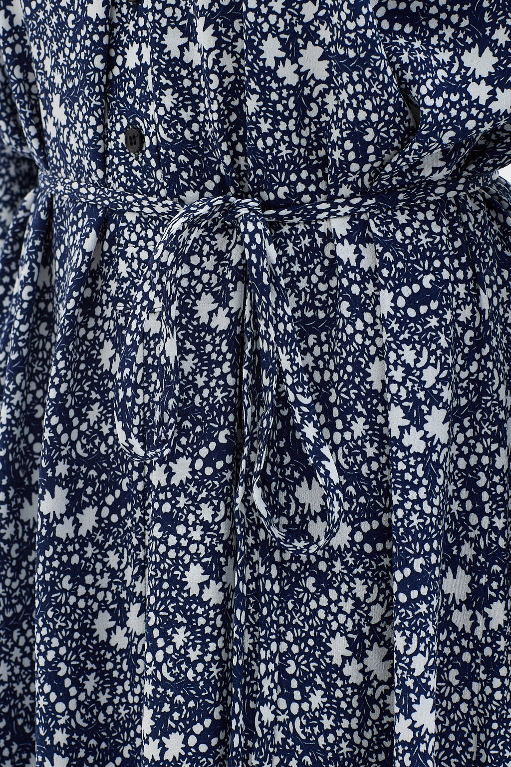 Geometric Print Belted Maxi Dress - Store WF