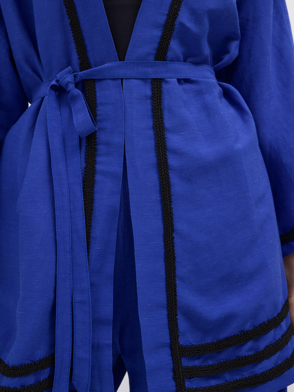 Kimono & Trouser Set Blue