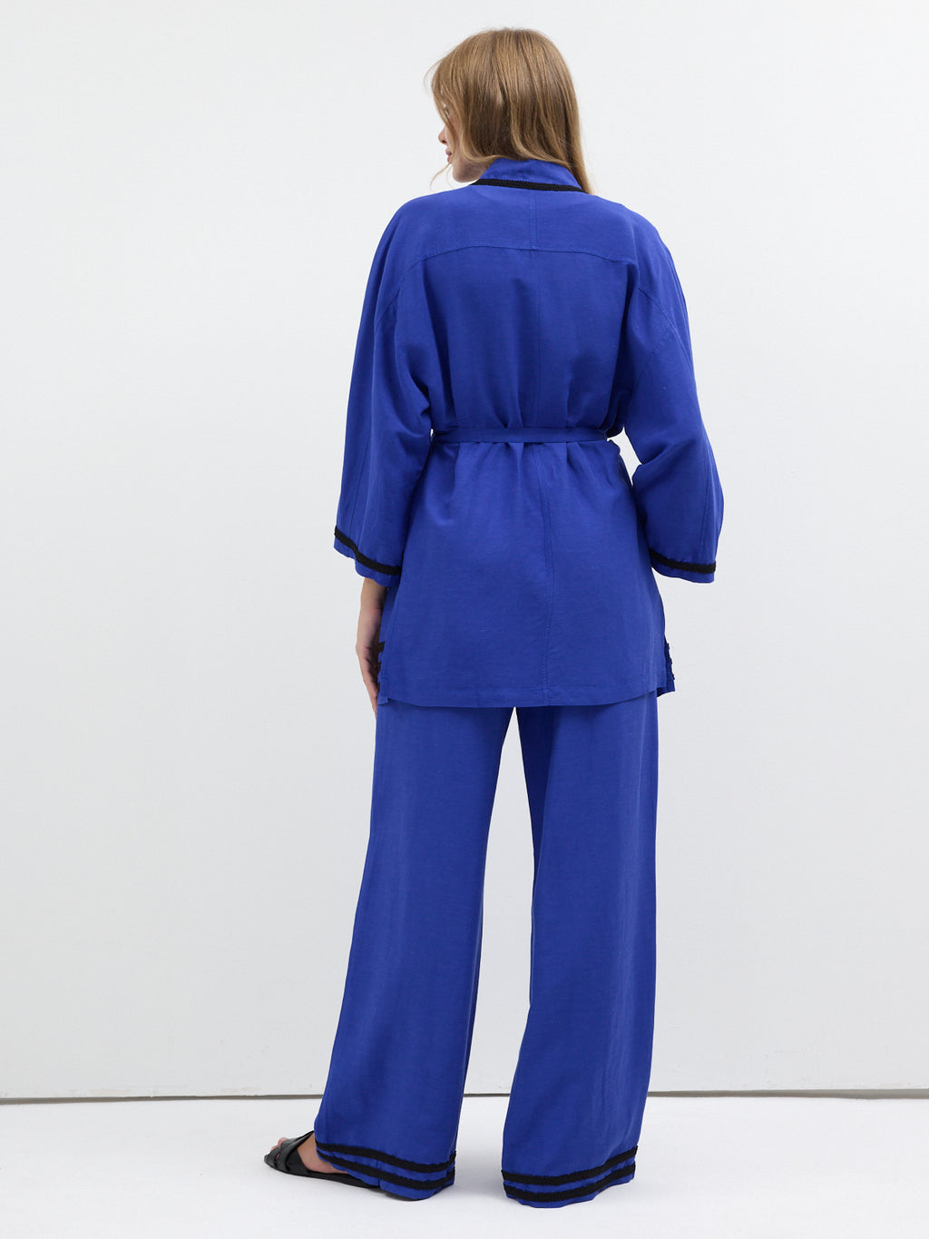 Kimono & Trouser Set Blue