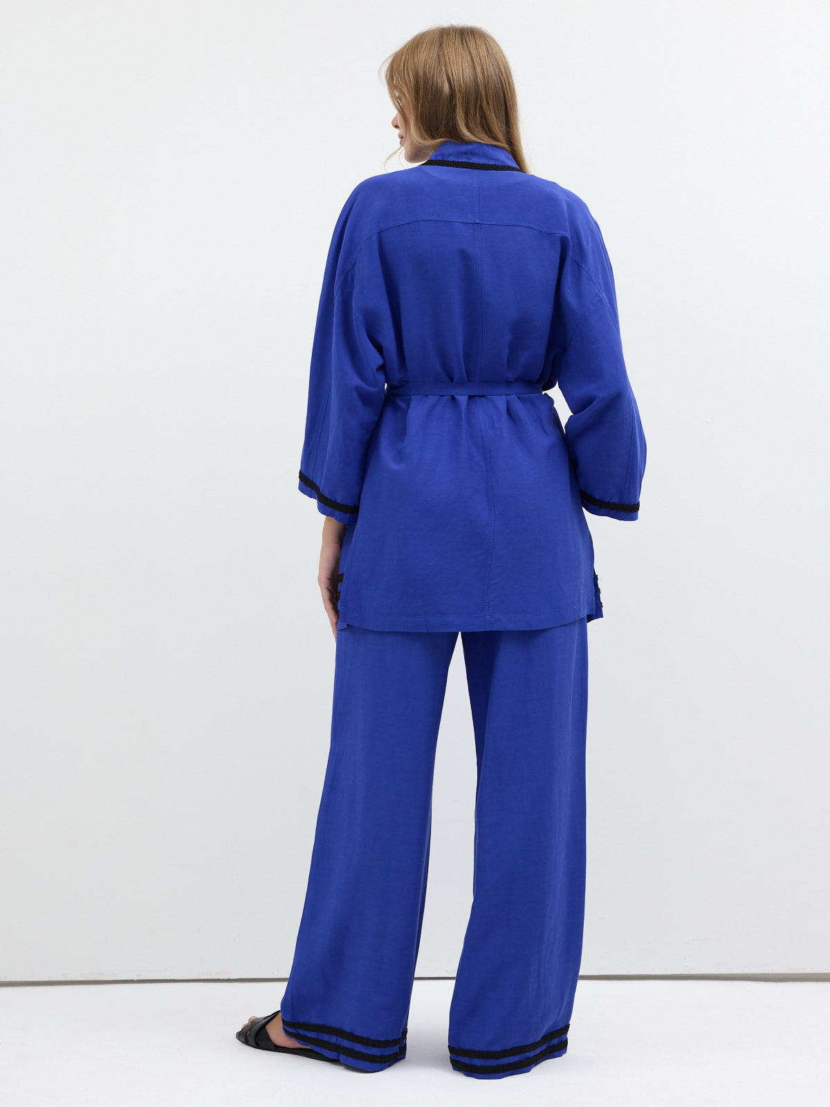 Kimono & Trouser Set Blue