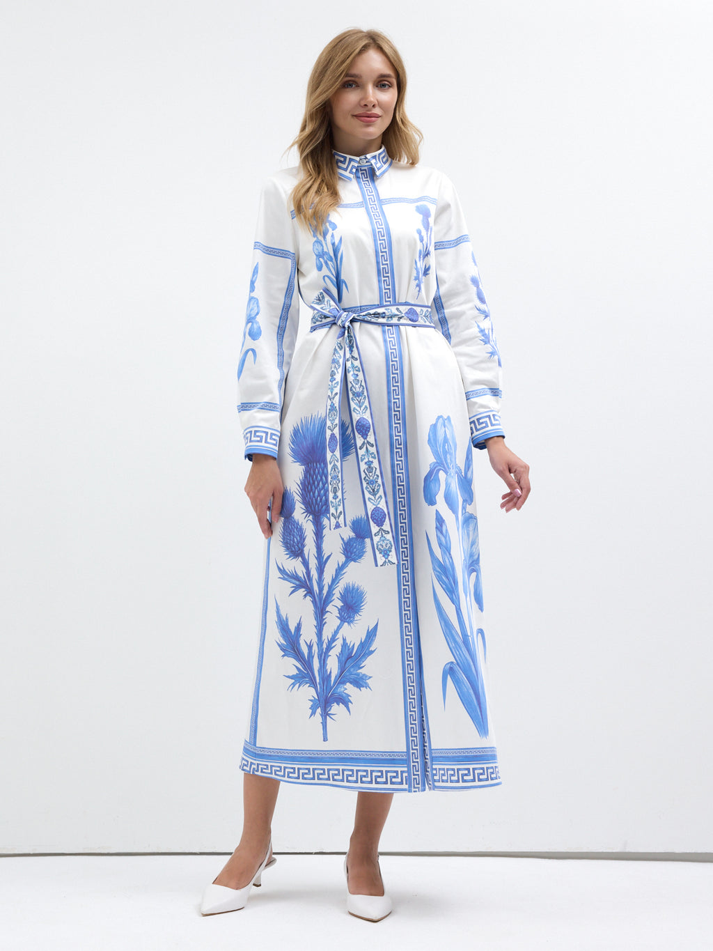 Blu Mediterraneo Maxi Dress
