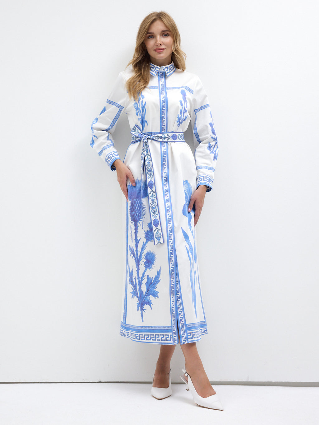 Blu Mediterraneo Maxi Dress