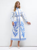 Blu Mediterraneo Maxi Dress