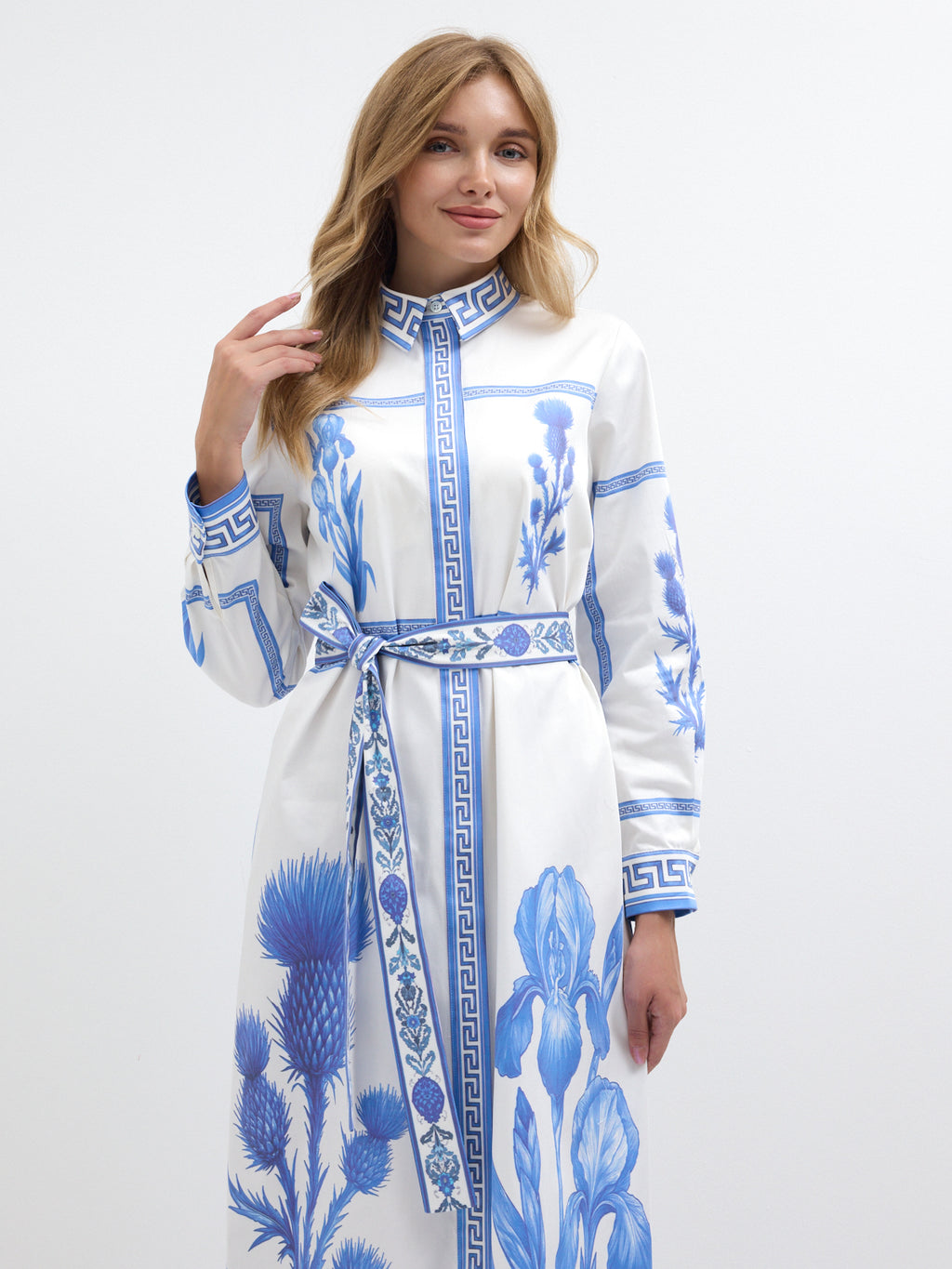 Blu Mediterraneo Maxi Dress