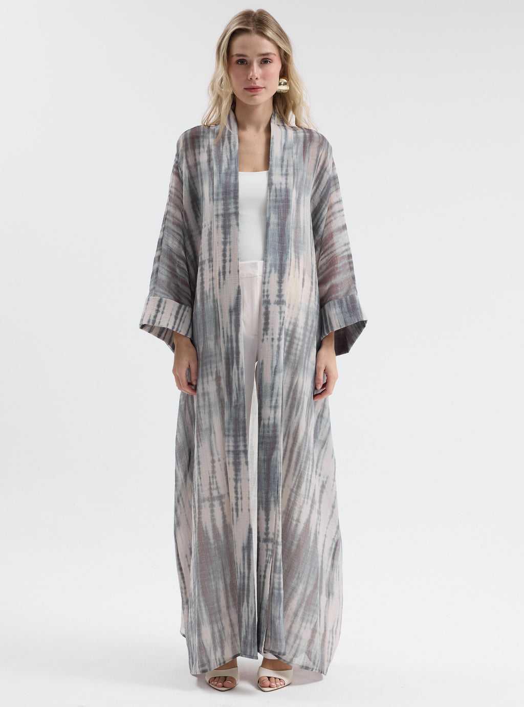 Abstract Ikat / Tie-Dye Effect Abaya - Store WF