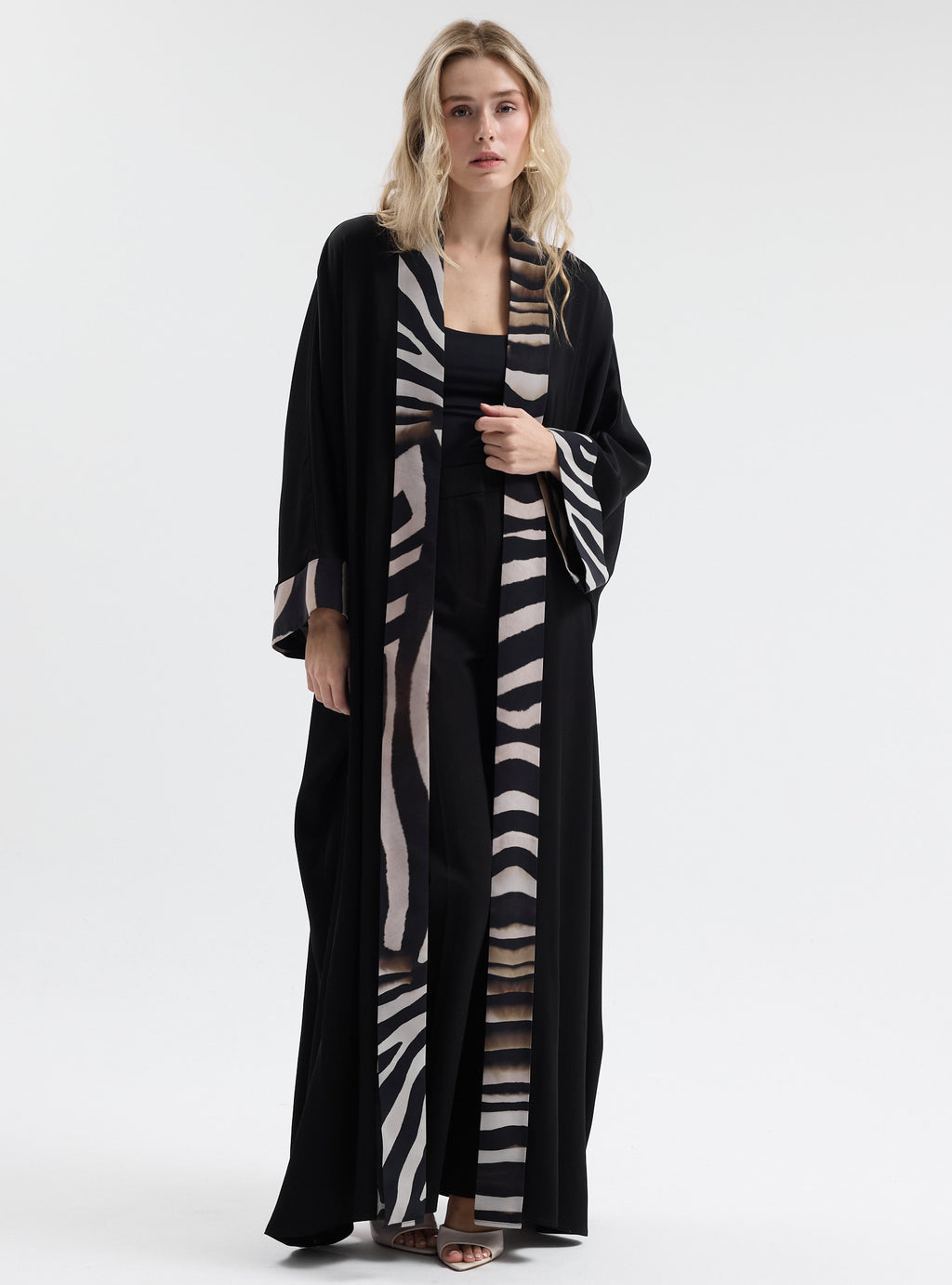 Black Leopard Abaya - Store WF