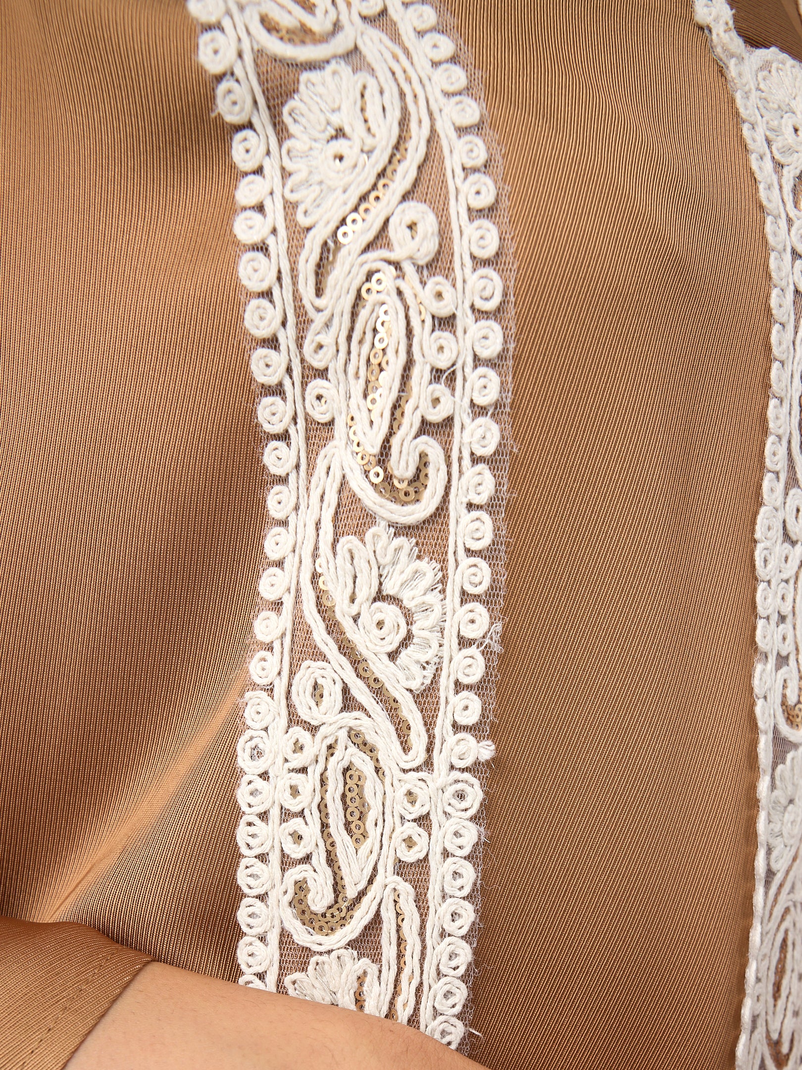 Cinnamon Lace Detail Kaftan Dress