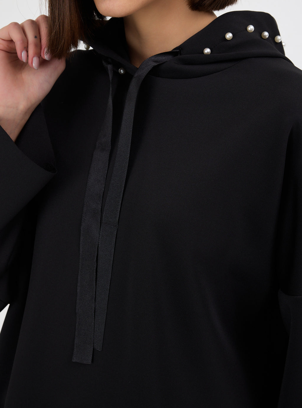 Black Pearl detailed Scuba Tracksuit Set - Store WF