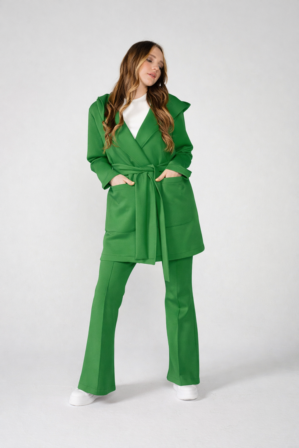 Green Scuba Jacket & Pant Set - Store WF