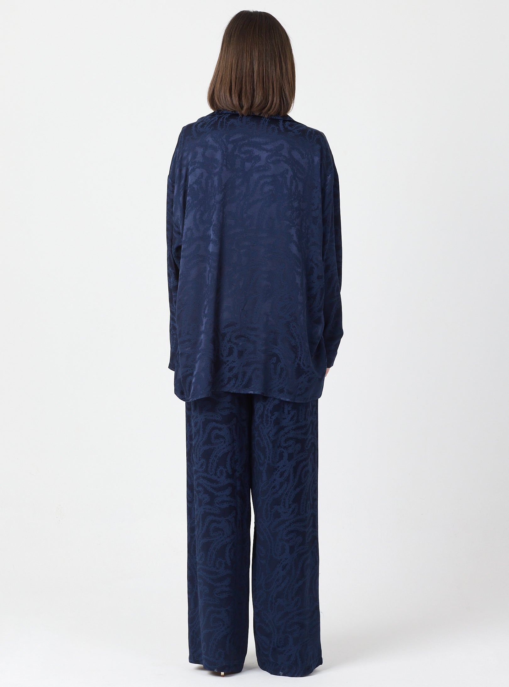 Relaxed Fit Shirt & Elastic Waist Pants Set