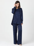 Relaxed Fit Shirt & Elastic Waist Pants Set - Store WF