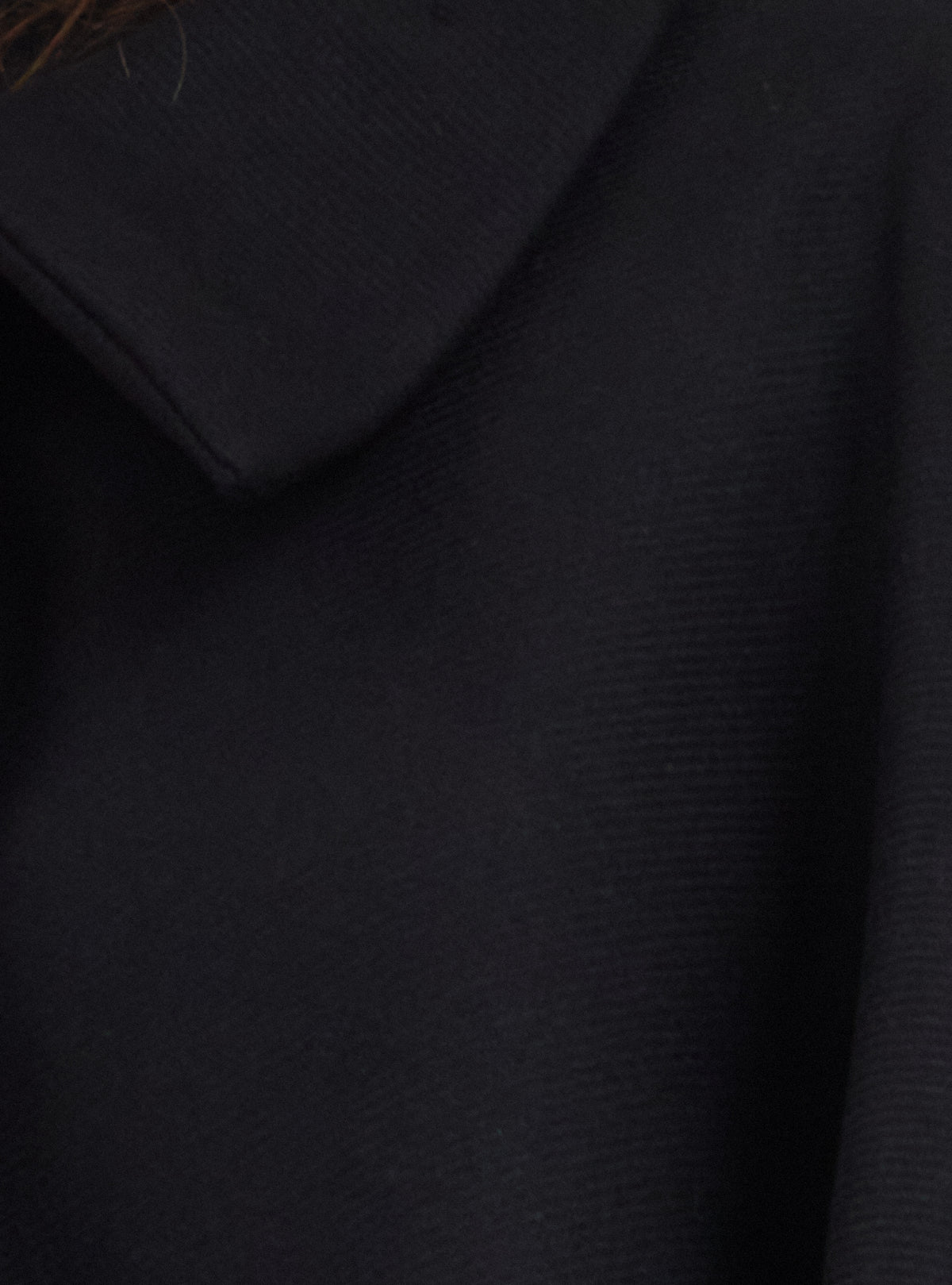 Black Wool Cape Jacket - Store WF