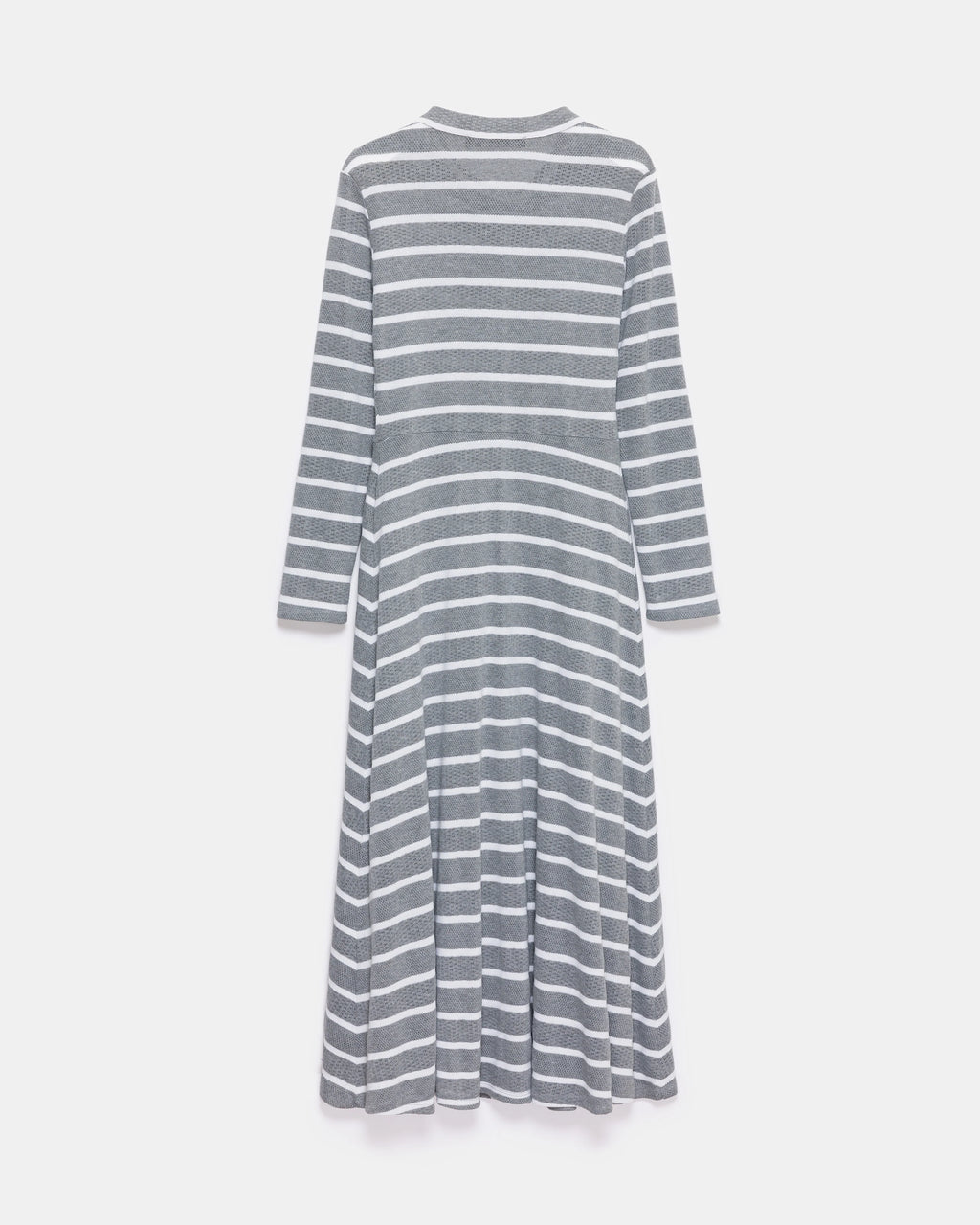 Gray Stripe All-Season Ribbed Knit Dress - Store WF