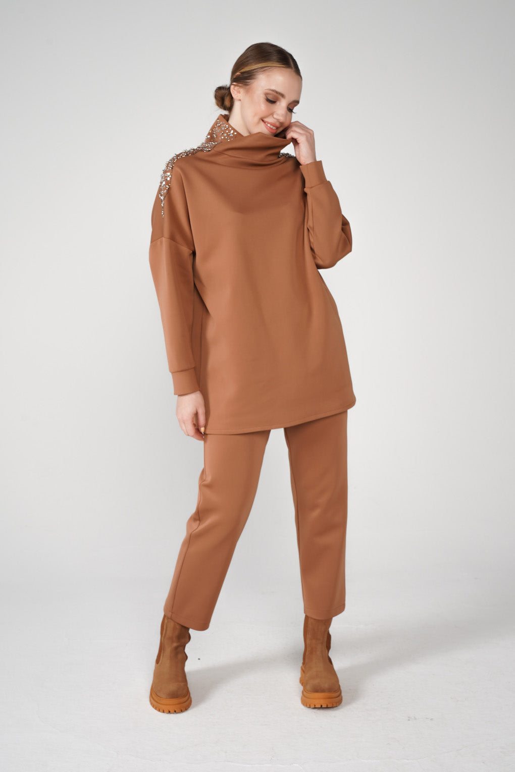 Taba High Neck Scuba Tracksuit Set - Store WF