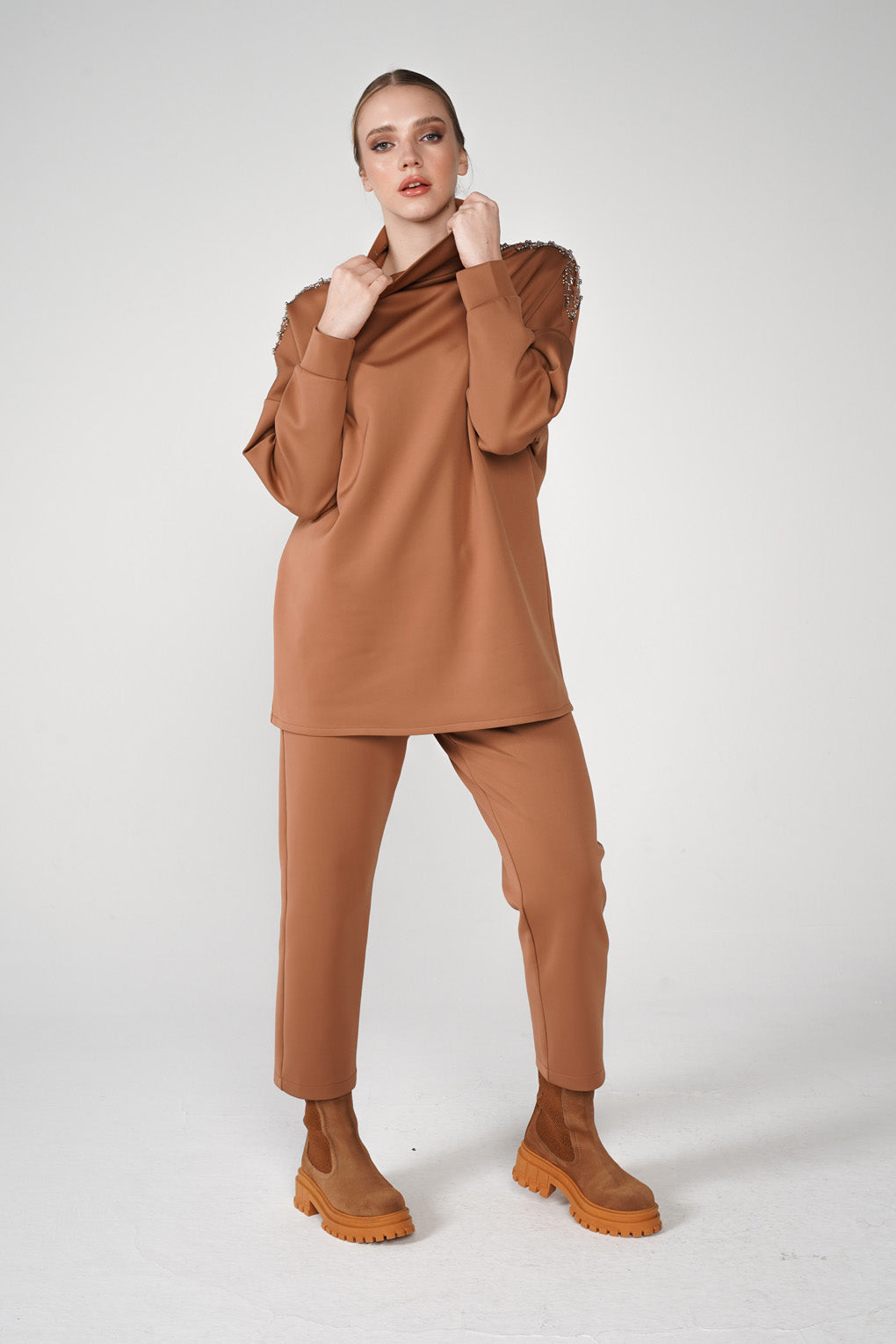 Taba High Neck Scuba Tracksuit Set - Store WF