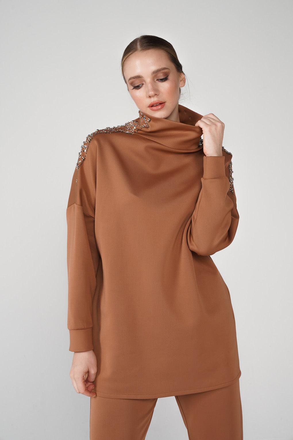 Taba High Neck Scuba Tracksuit Set - Store WF