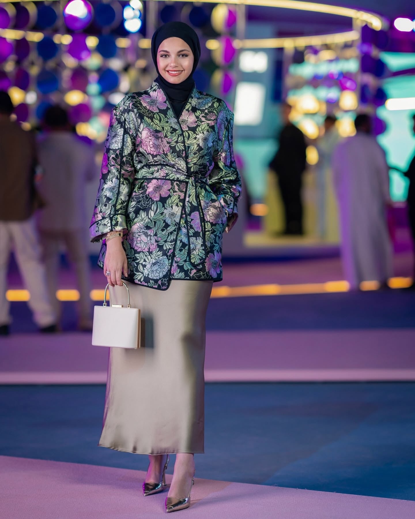 Green Jaquarde Belted Jacket - Store WF