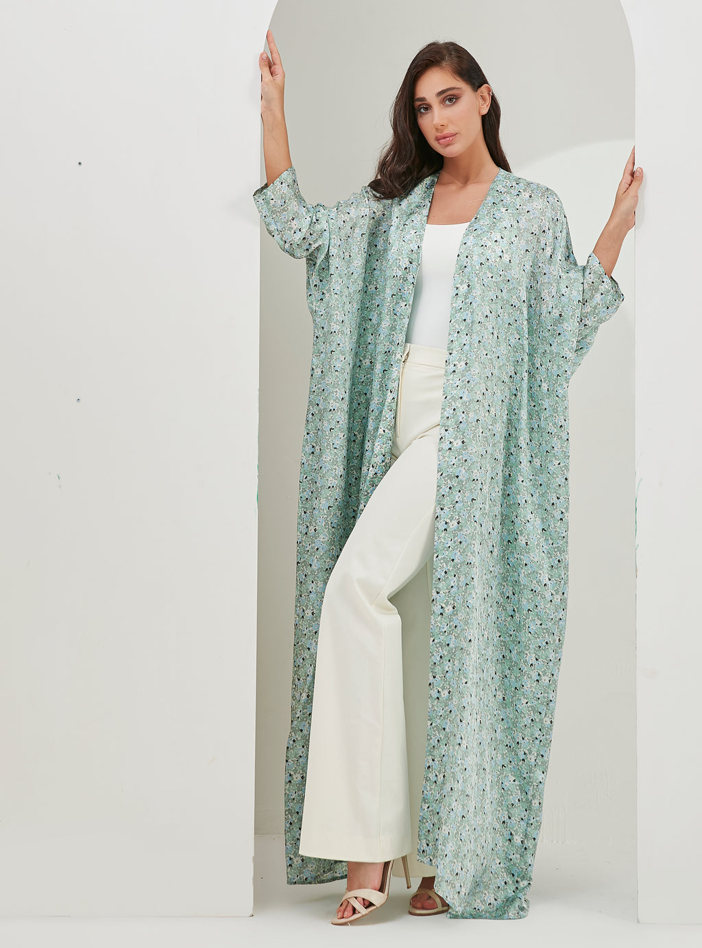 Nane Baskılı Abaya Kaftan