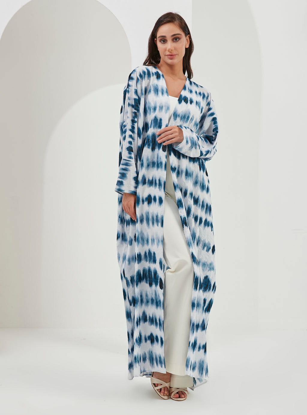 Tie Dye Viscose Abaya Kaftan - Store WF