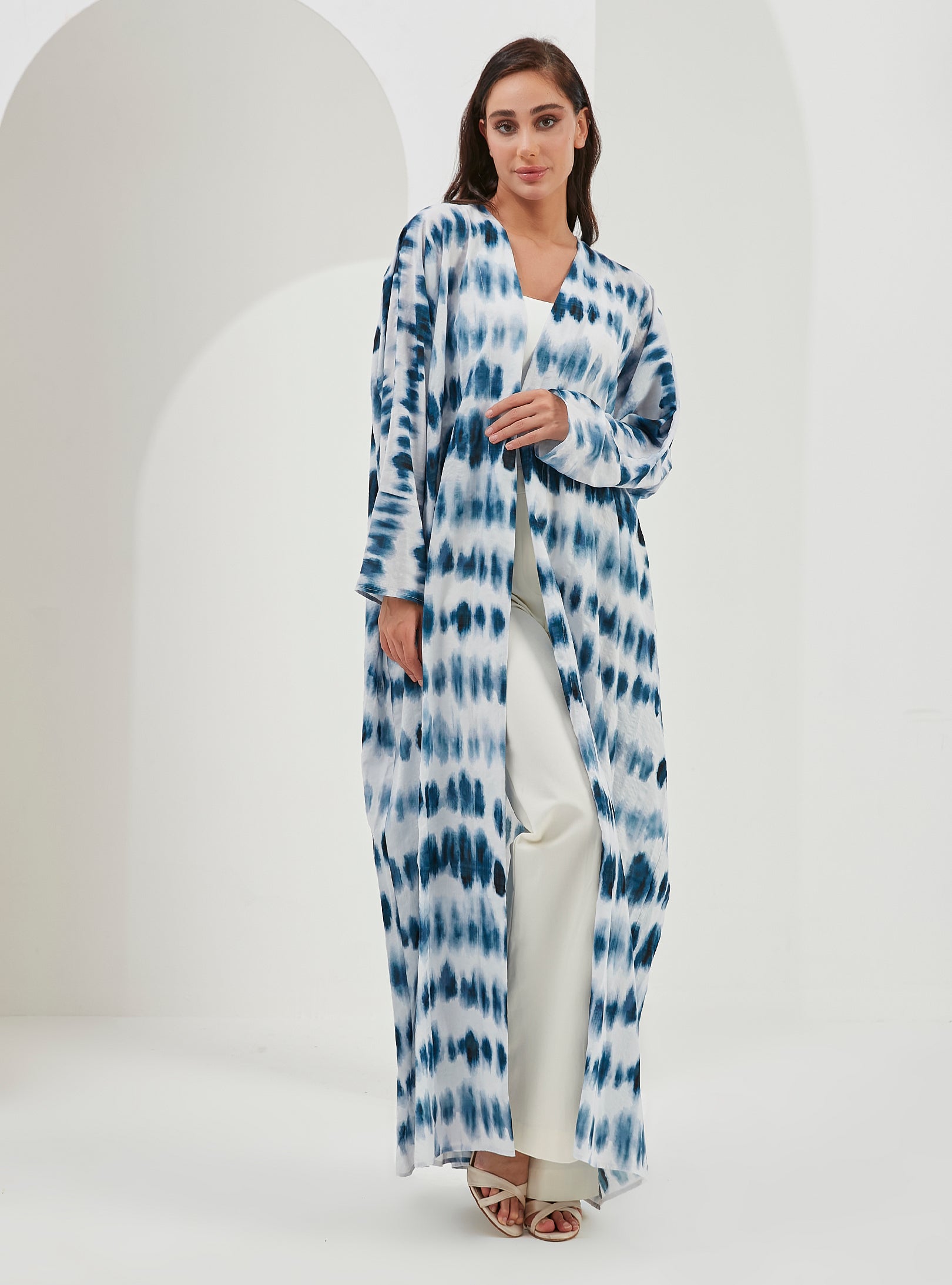 Tie Dye Viscose Abaya Kaftan - Store WF