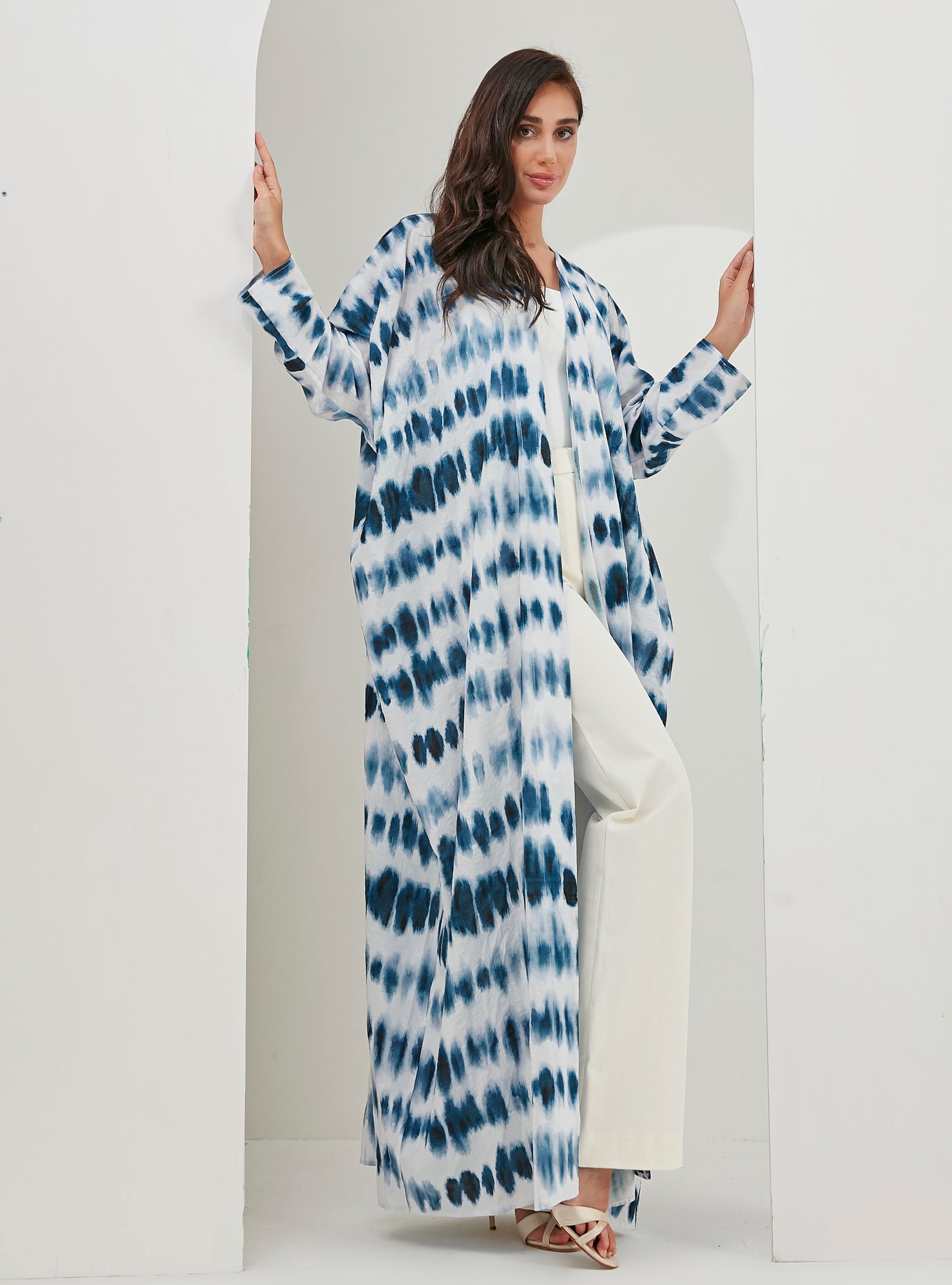 Tie Dye Viscose Abaya Kaftan - Store WF