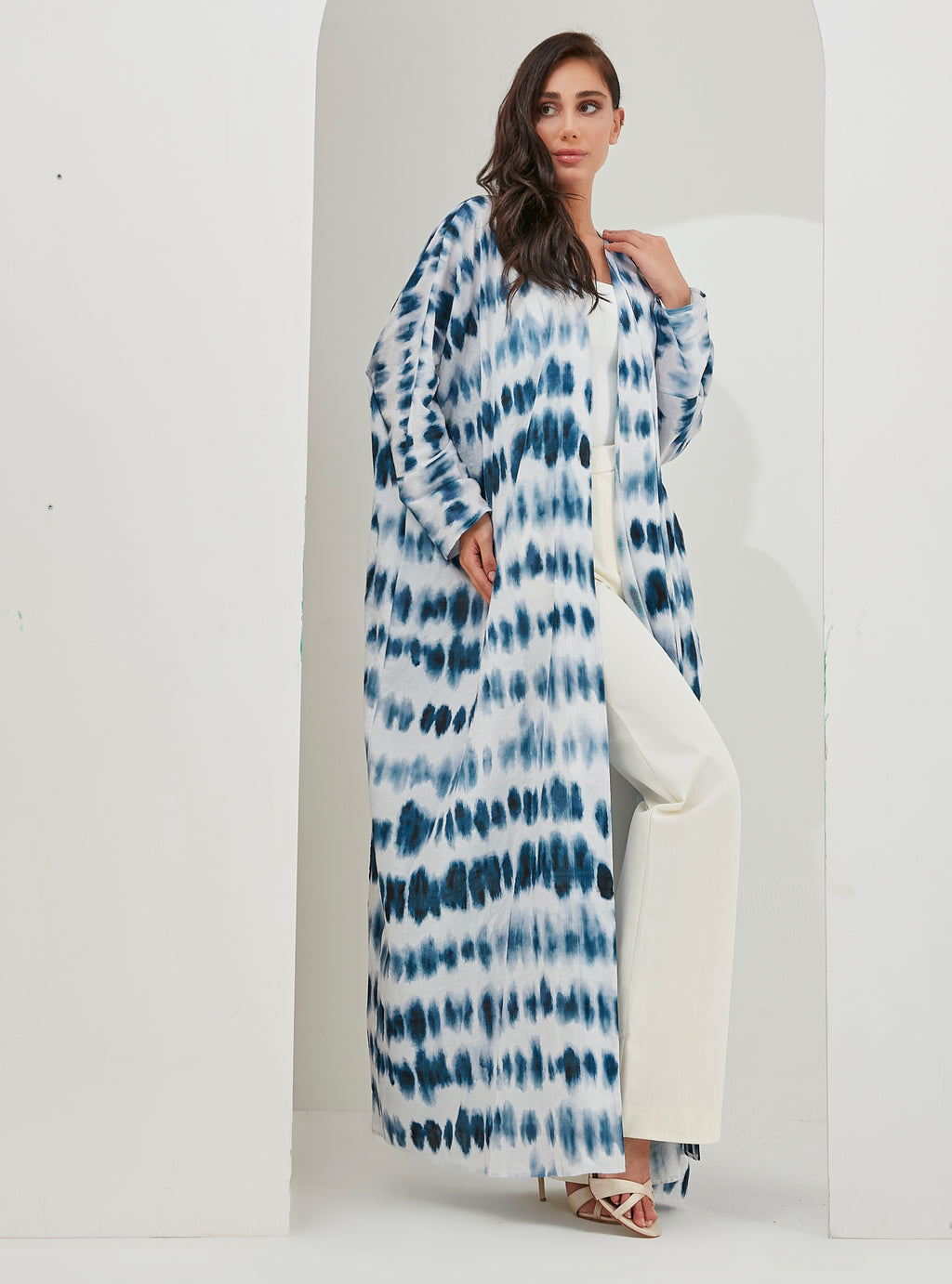 Tie Dye Viscose Abaya Kaftan - Store WF