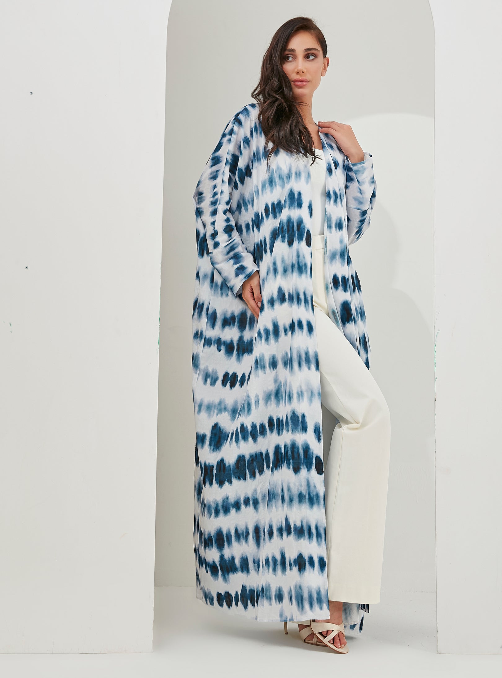 Tie Dye Viscose Abaya Kaftan - Store WF