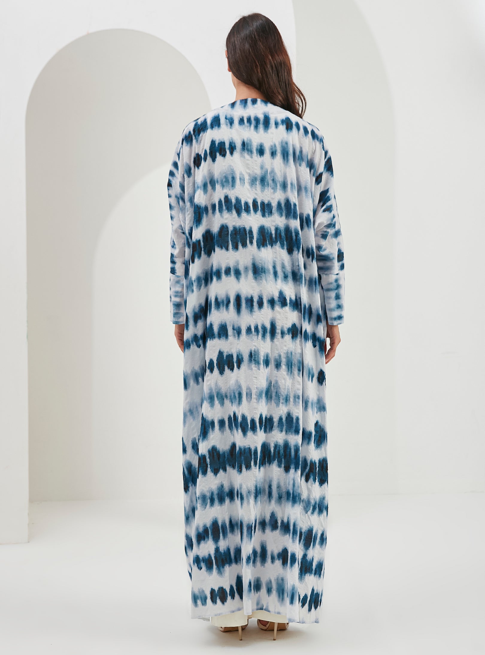 Tie Dye Viscose Abaya Kaftan - Store WF