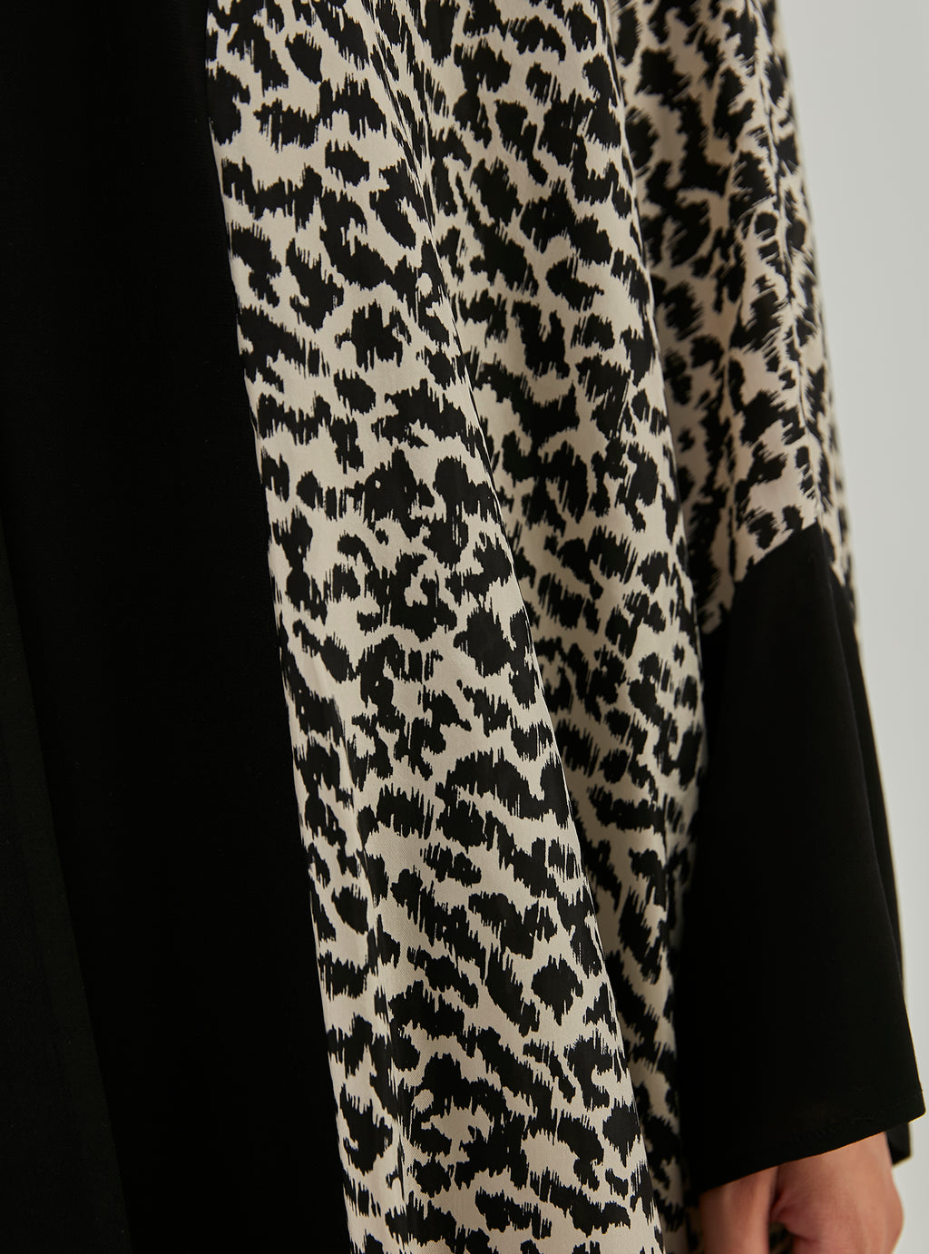 Black Leopard Abaya Kaftan - Store WF