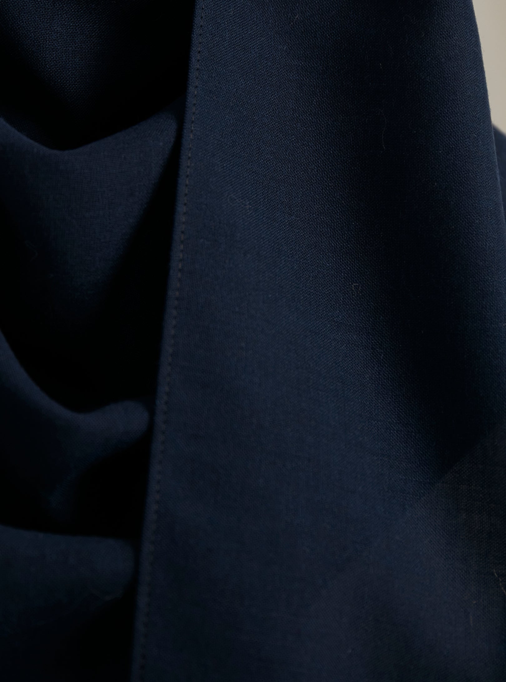 Navy Wool Scarves Hijab - Store WF