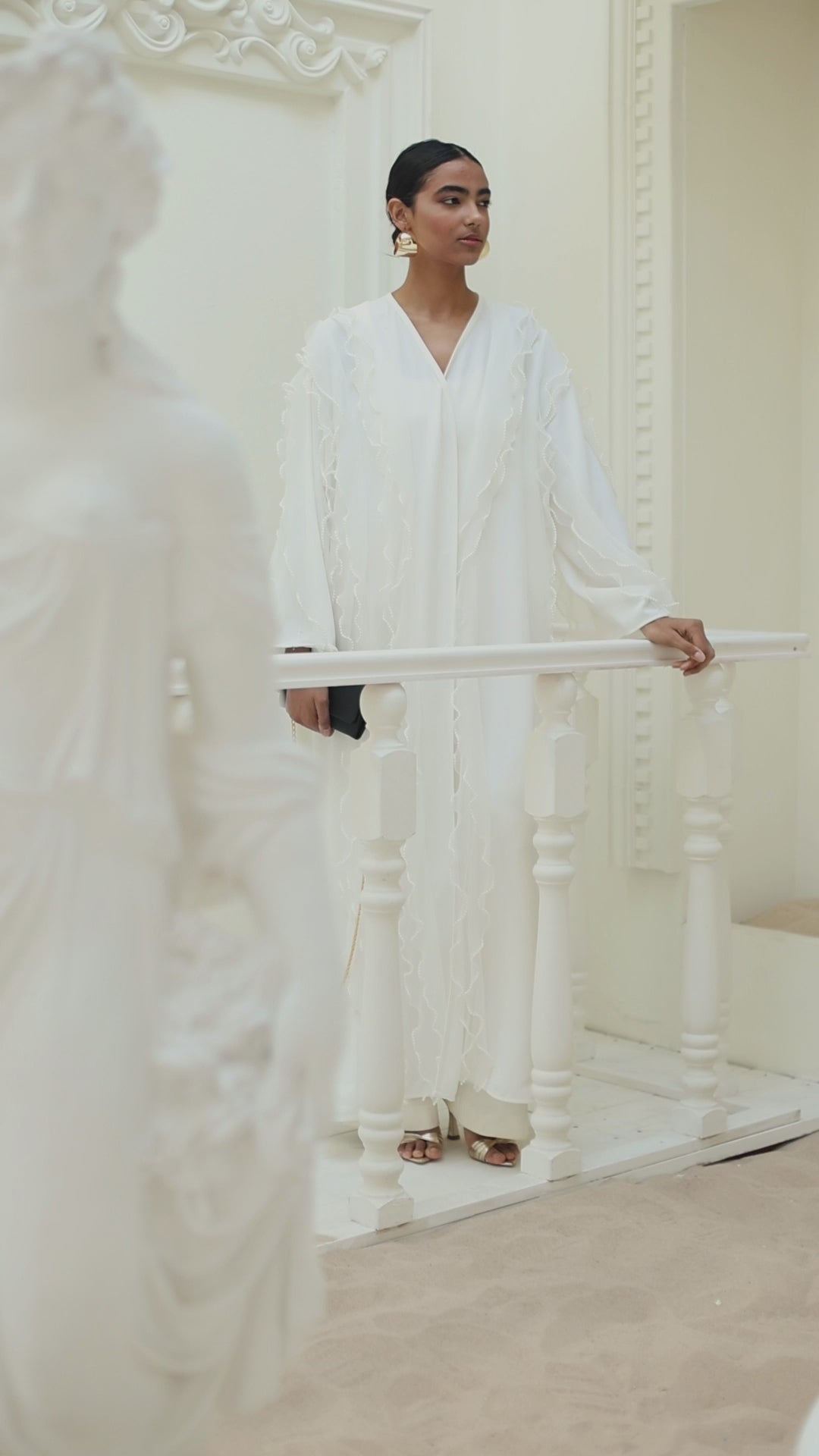 White Pearl Abaya