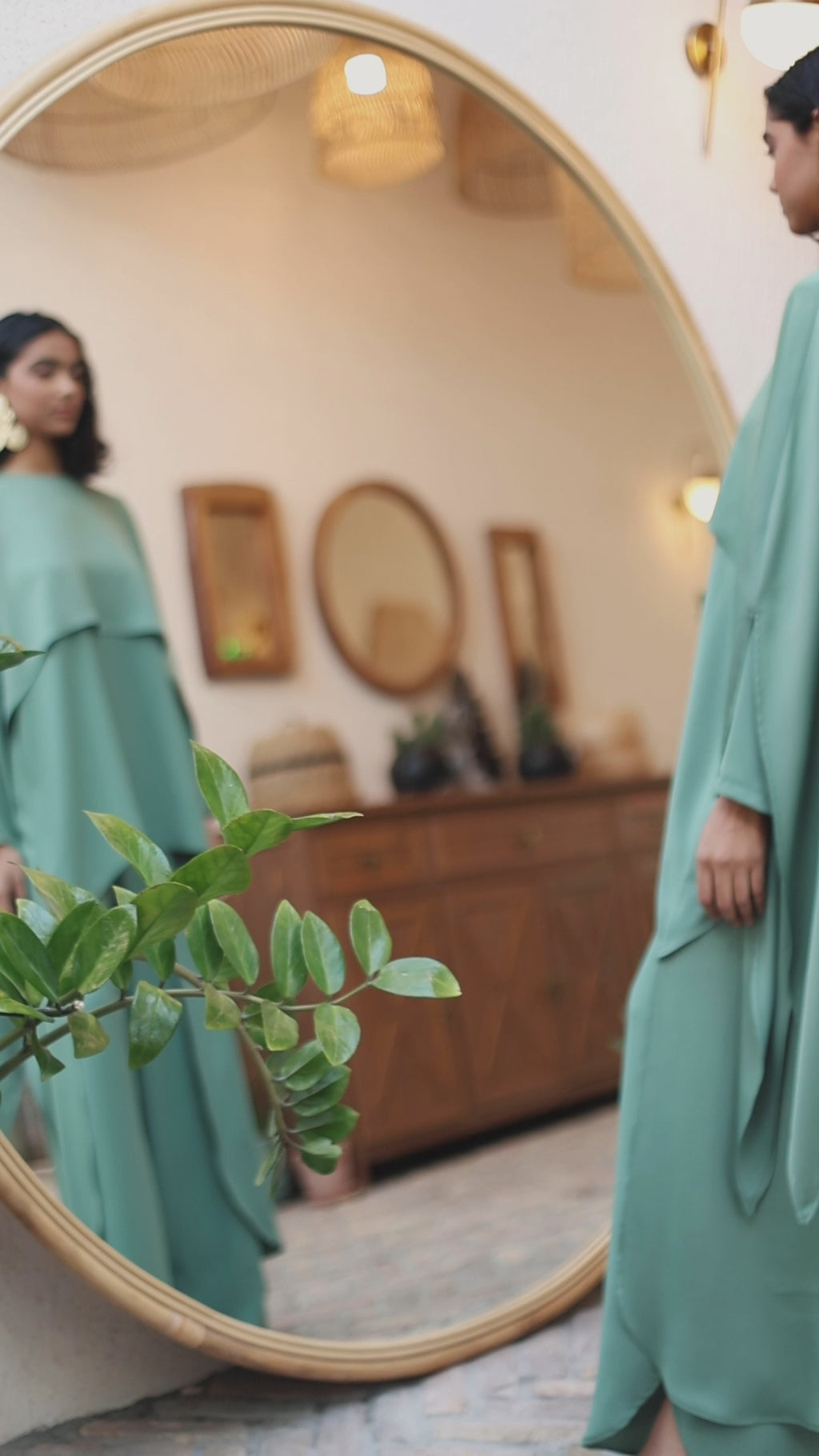 Pelerin Görünümlü Bluz ve Pantolon Takımı