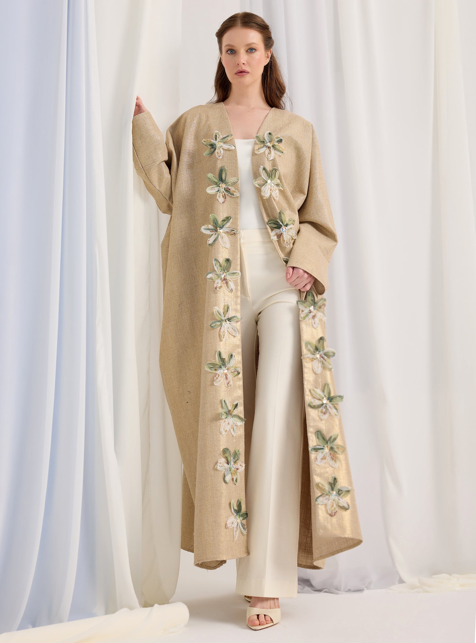 Gold Lurex Abaya - Store WF
