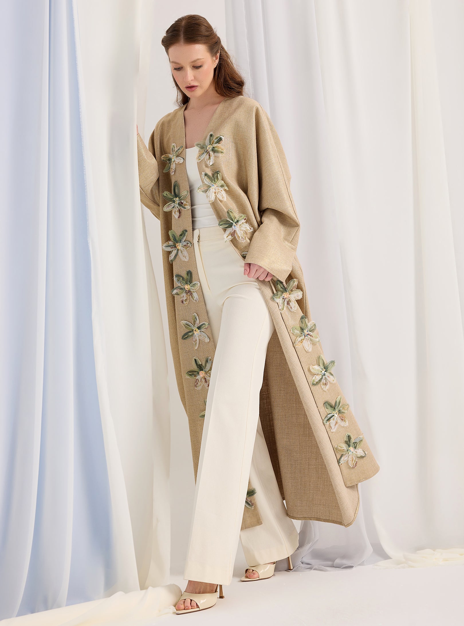 Gold Lurex Abaya - Store WF