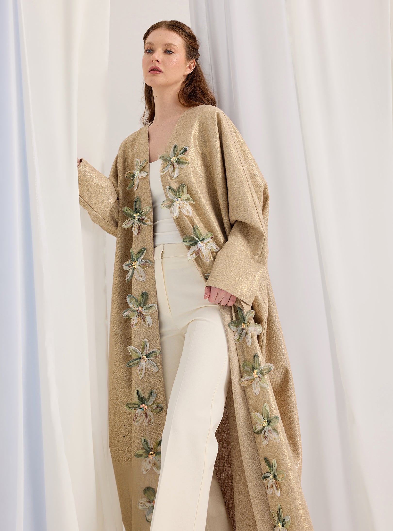 Gold Lurex Abaya - Store WF