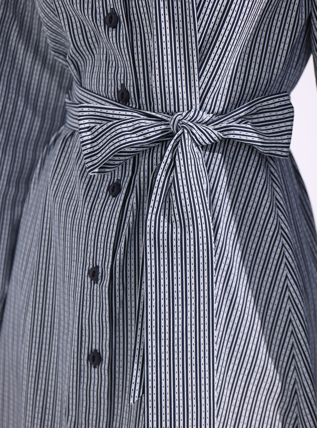 Navy Stripe Maxi Shirt Dress - Store WF