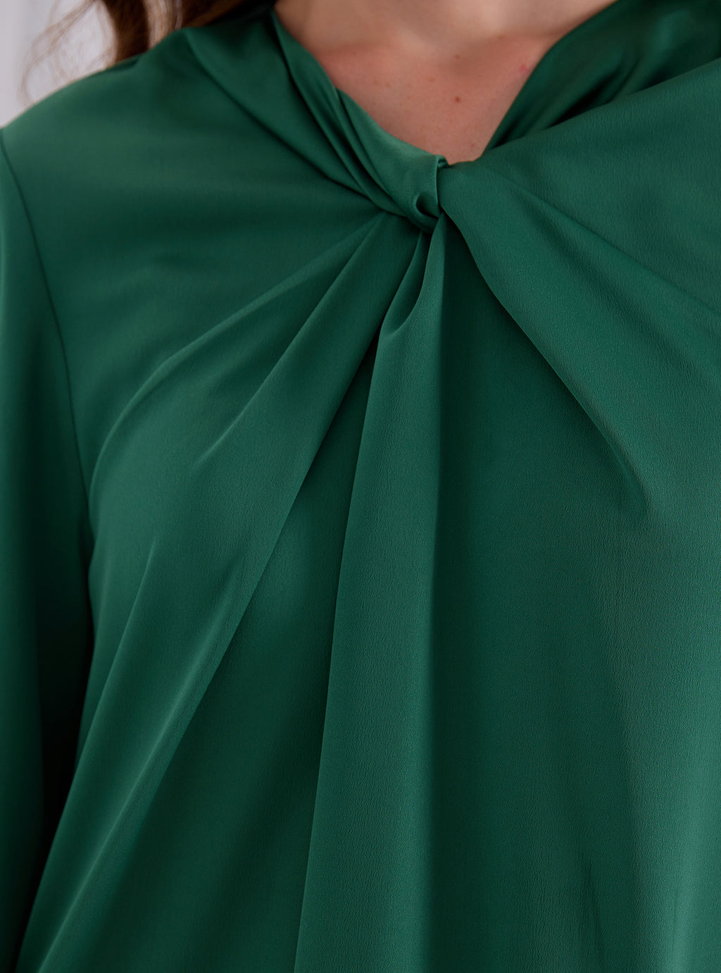 Knotted Maxi Dress Emerald - Store WF