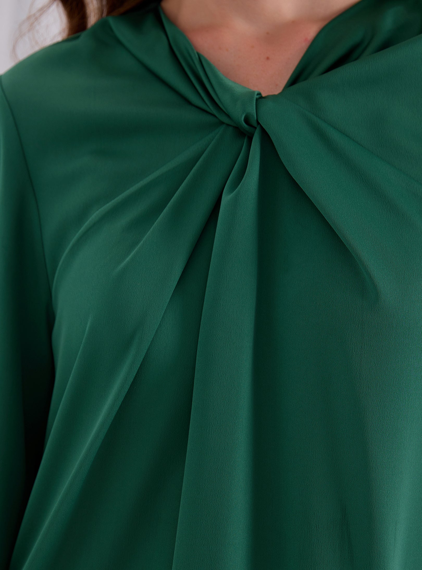 Knotted Maxi Dress Emerald - Store WF