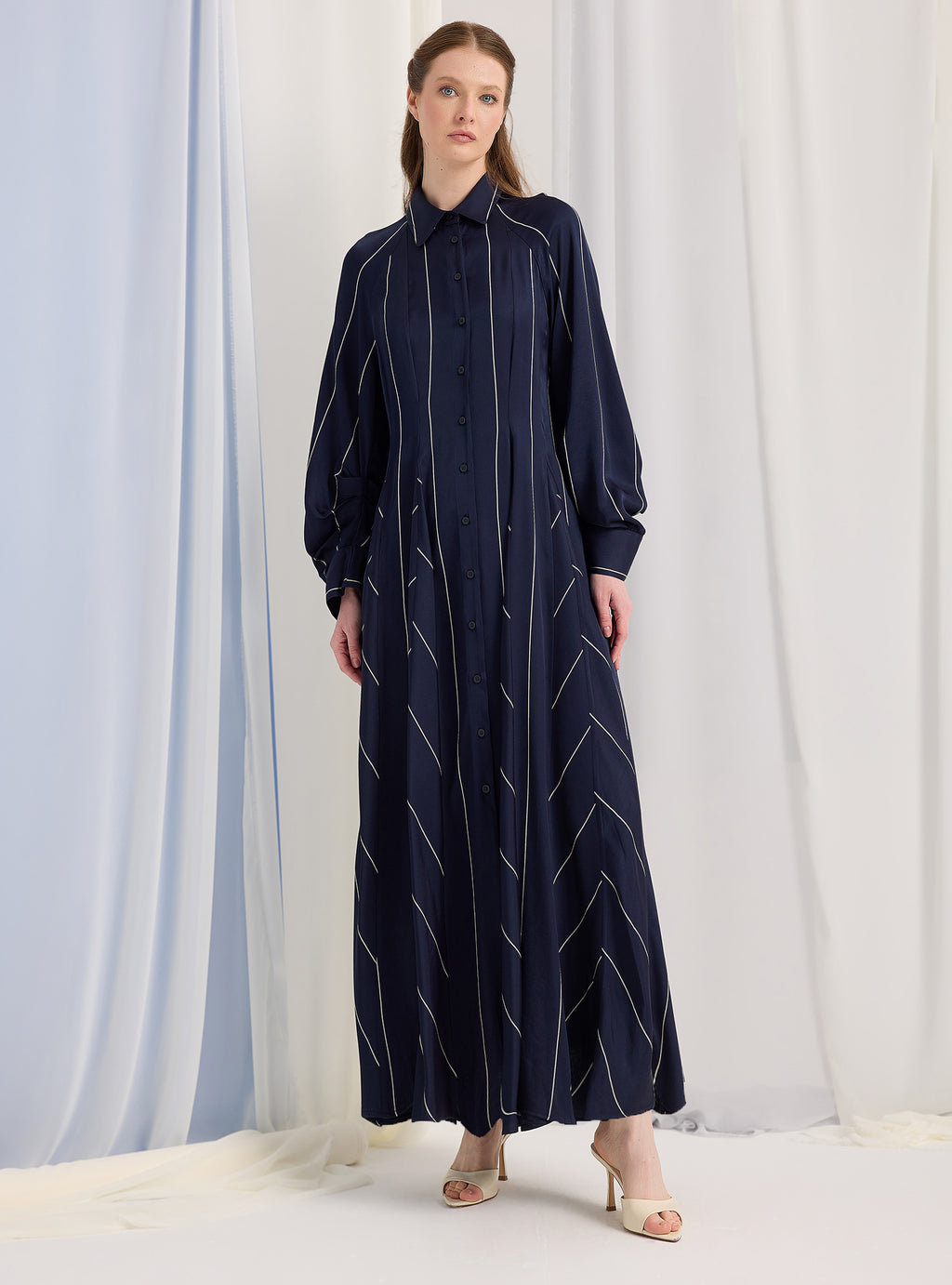 Navy Stripe Maxi Dress - Store WF