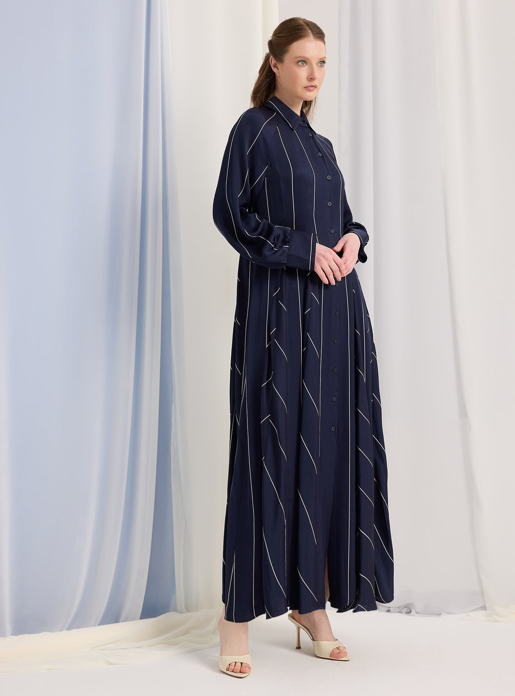 Navy Stripe Maxi Dress - Store WF