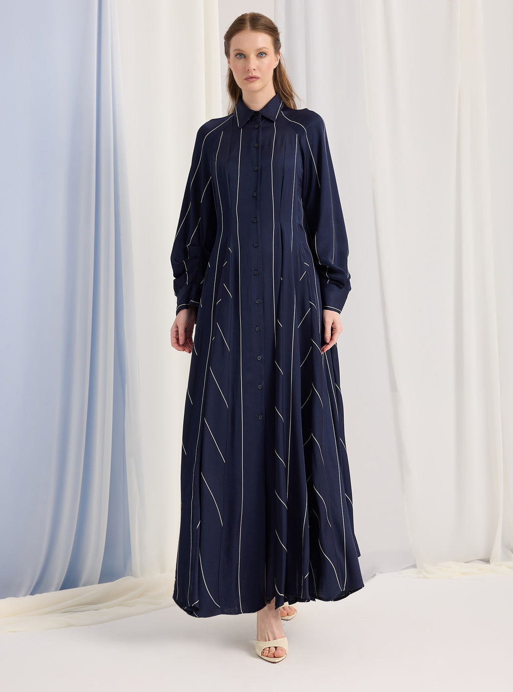 Navy Stripe Maxi Dress - Store WF