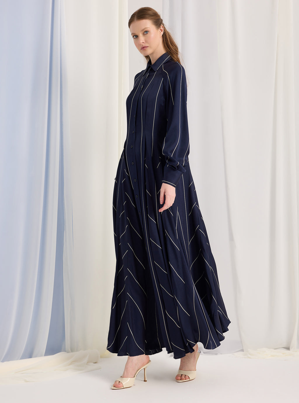 Navy Stripe Maxi Dress - Store WF