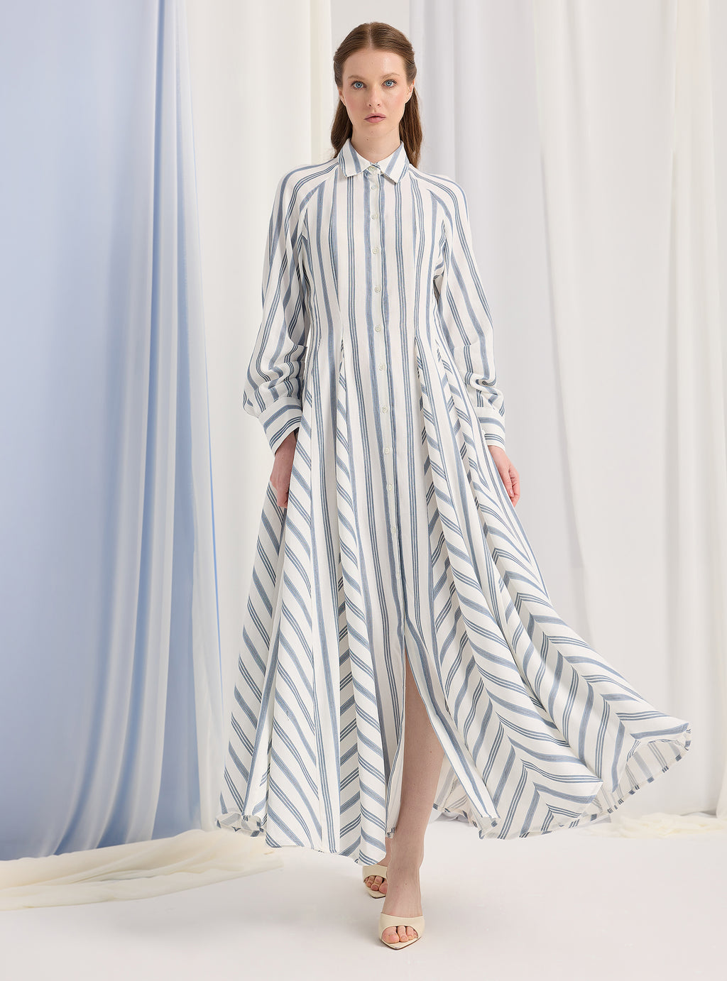 White Stripe Maxi Dress - Store WF