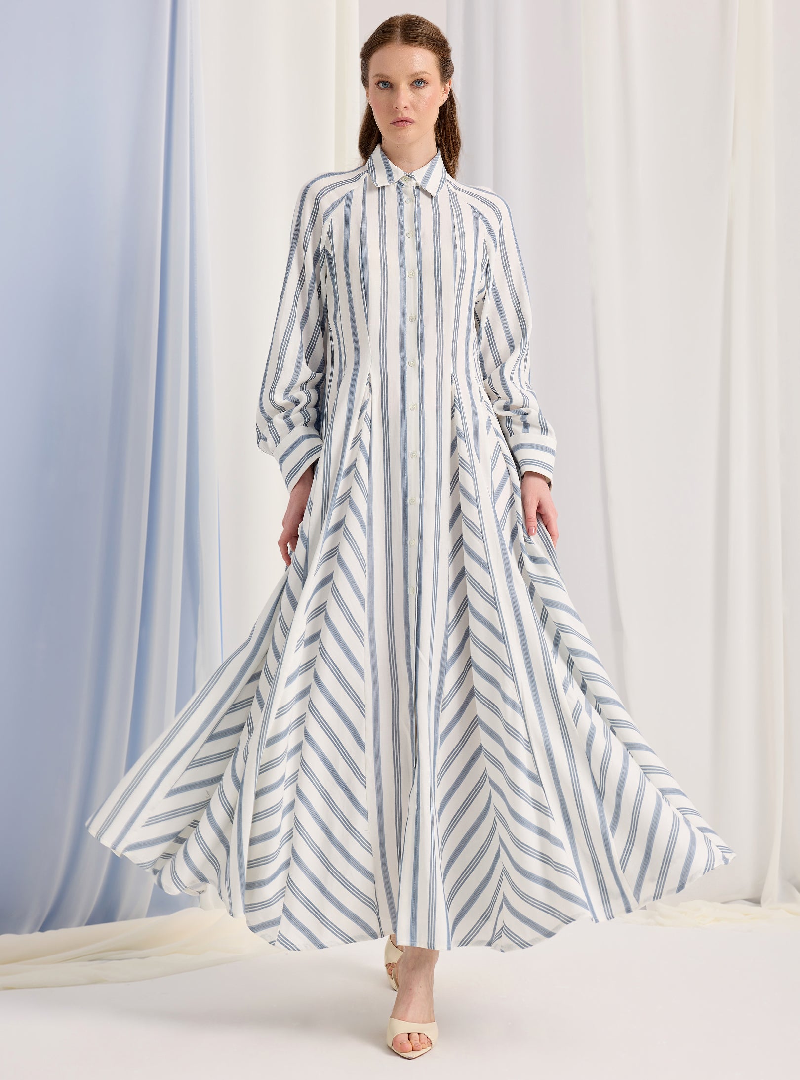 White Stripe Maxi Dress - Store WF