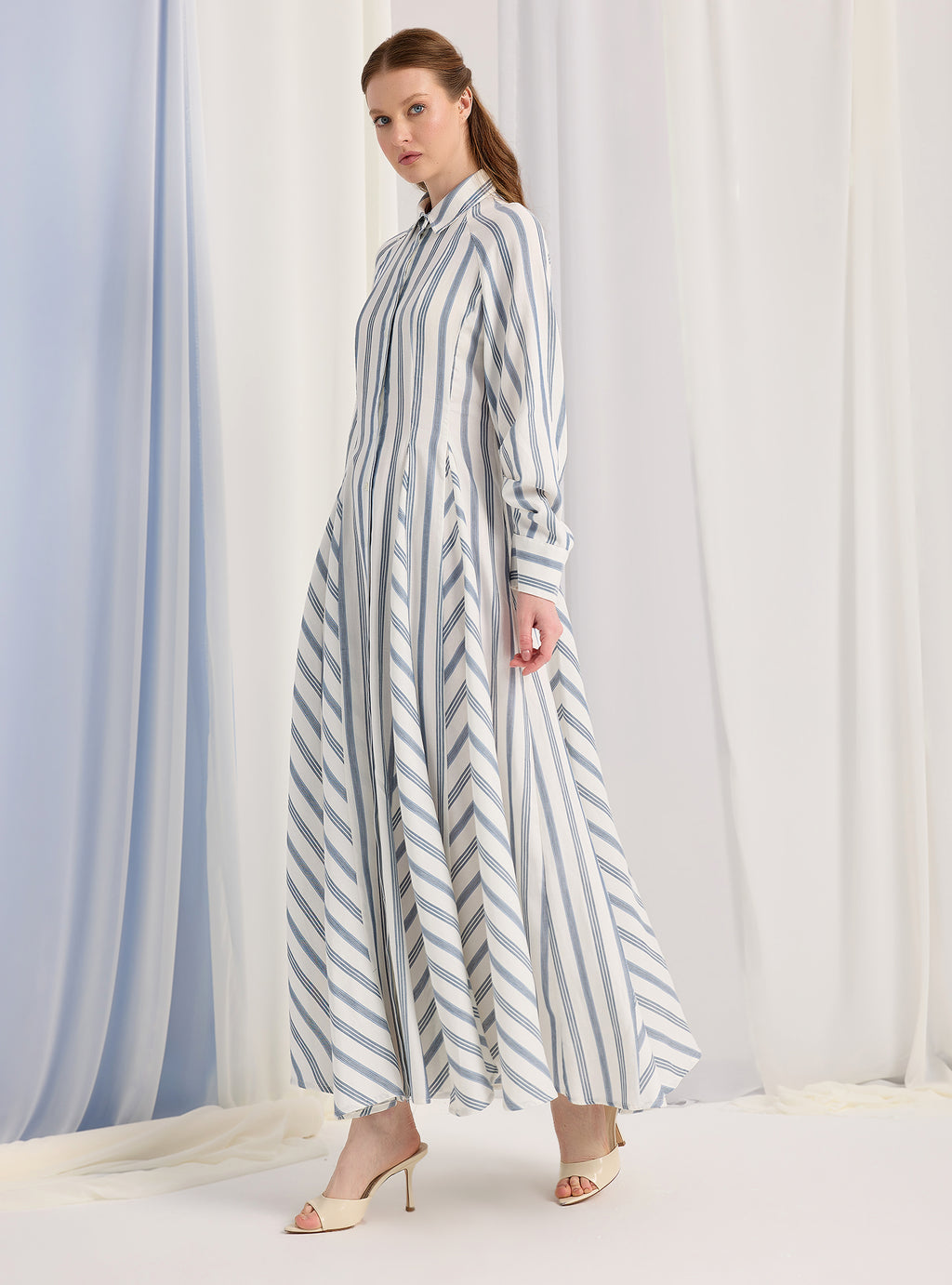 White Stripe Maxi Dress - Store WF