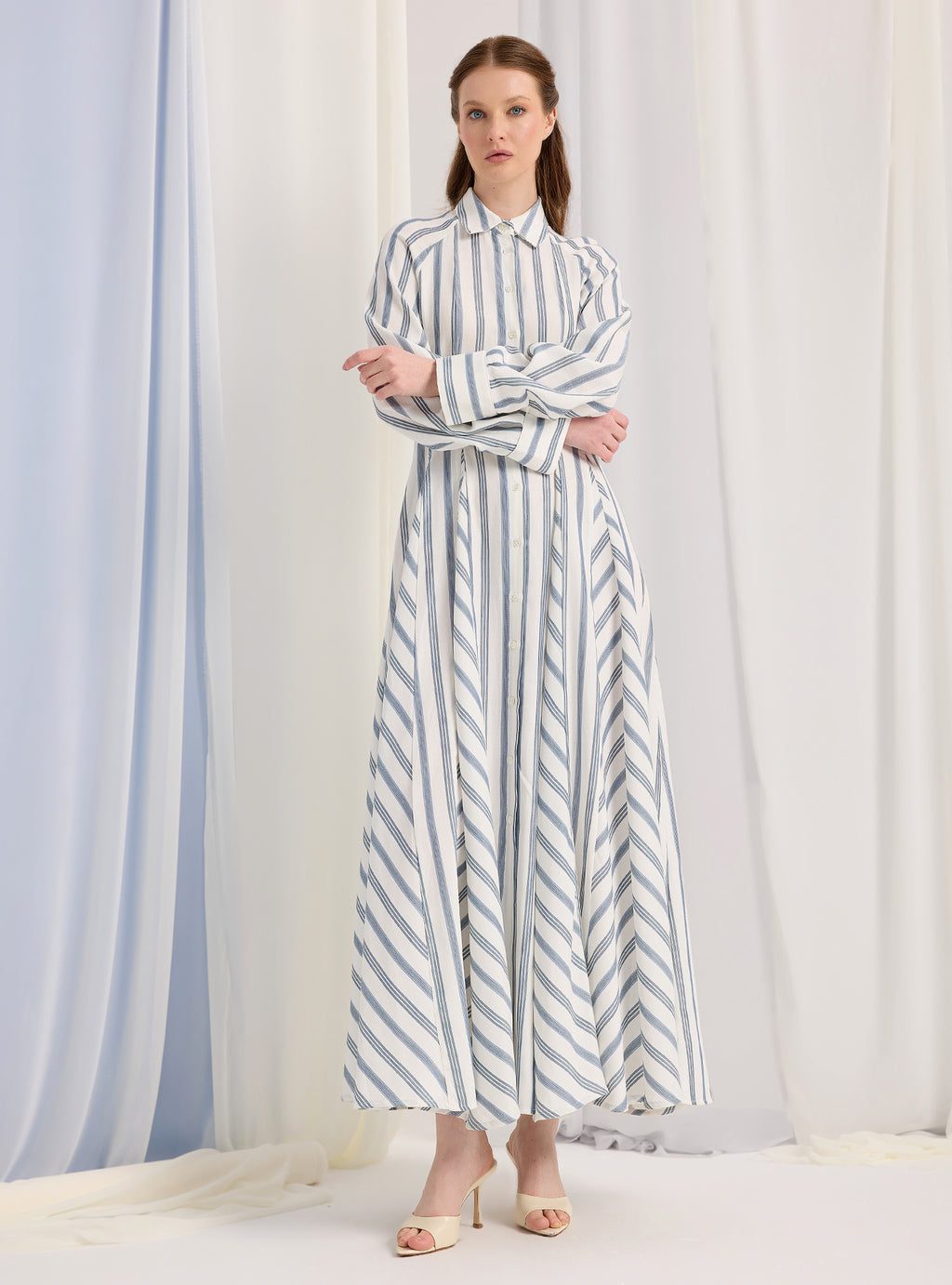 White Stripe Maxi Dress - Store WF
