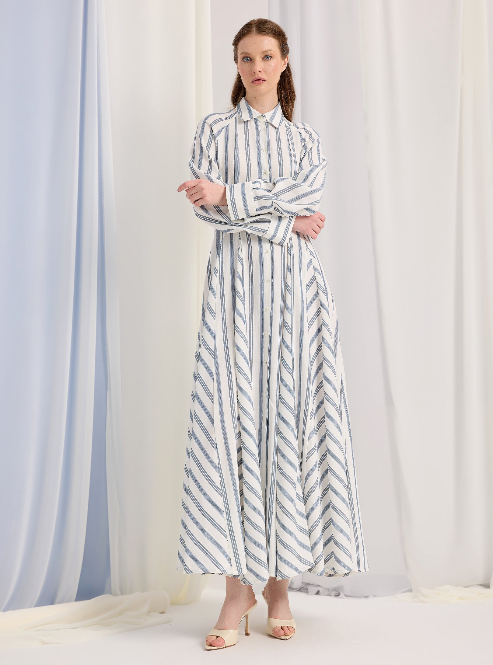 White Stripe Maxi Dress - Store WF