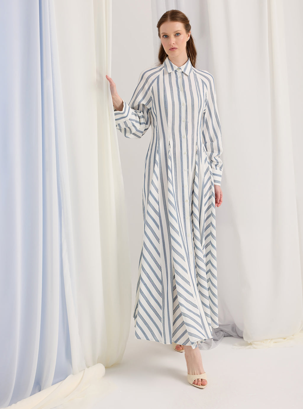 White Stripe Maxi Dress - Store WF