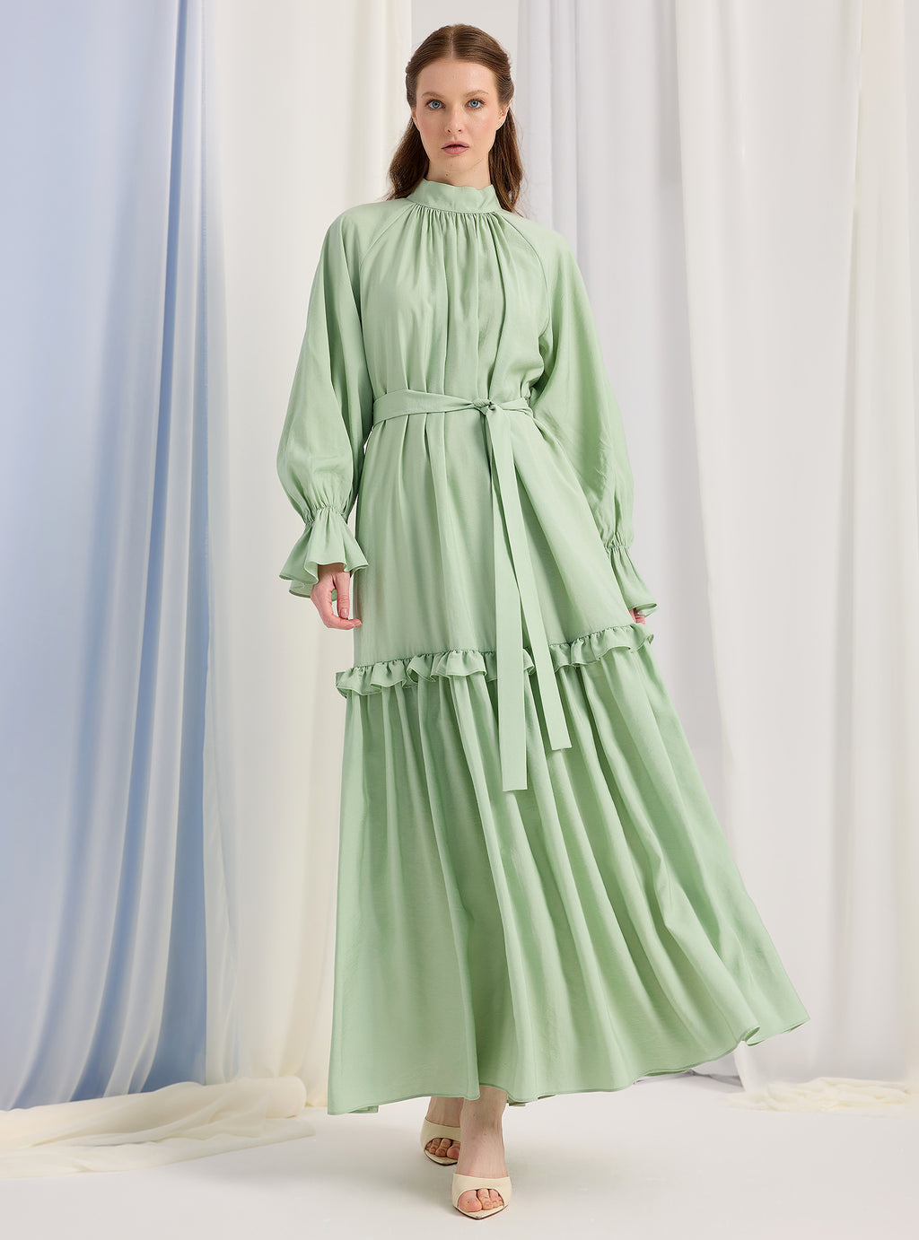 Mint Belted Maxi Dress - Store WF