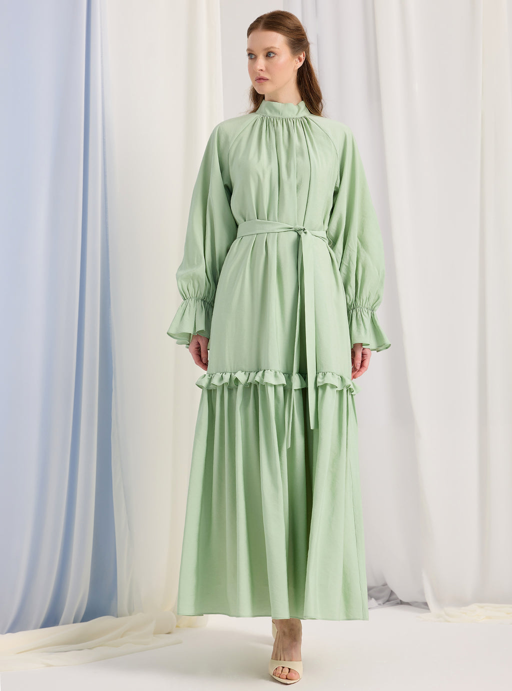 Mint Belted Maxi Dress - Store WF